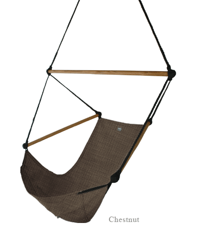 The original hanging hand crafted canvas hammock chair.